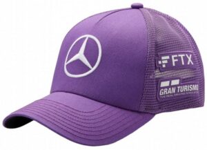 Kšiltovka Mercedes Hamilton Team Trucker Cap Purple