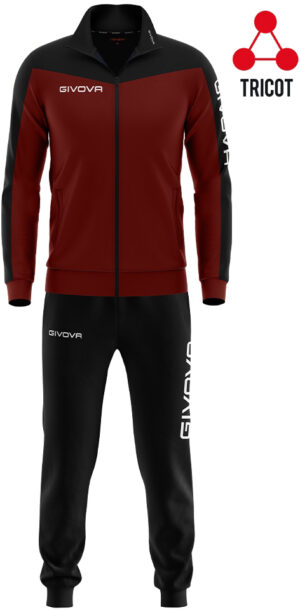 Sportovní souprava GIVOVA Roma burgundy-black