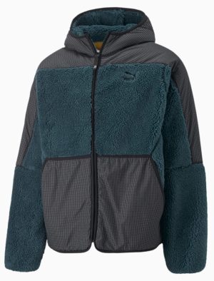 Pánská zimní bunda PUMA Sherpa Jacket Varsity Green