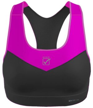 Sportovní podprsenka GIVOVA TOP Donna Black-Fuxia