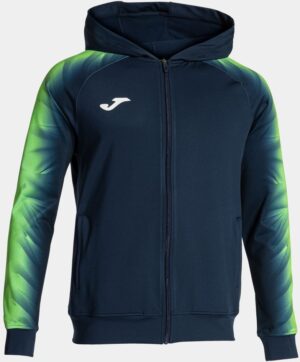 Pánská mikina JOMA ELITE IX ZIP-UP Navy-Fluor Green