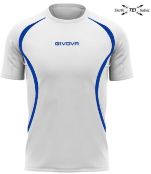 Běžecké triko unisex GIVOVA Running White-Royal