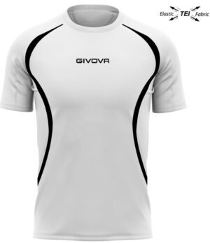 Běžecké triko unisex GIVOVA Running White-Black