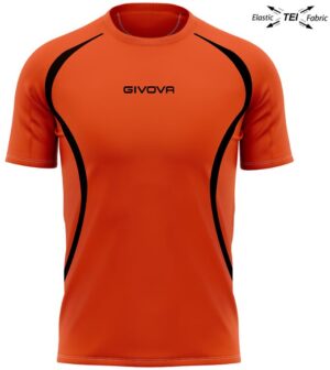 Běžecké triko unisex GIVOVA Running Orange-Black